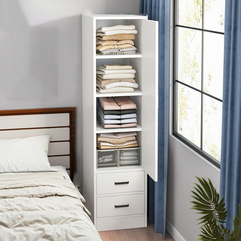 Non-Hanging Armoire Cabinet Engineered Wood Wardrobe Armoire