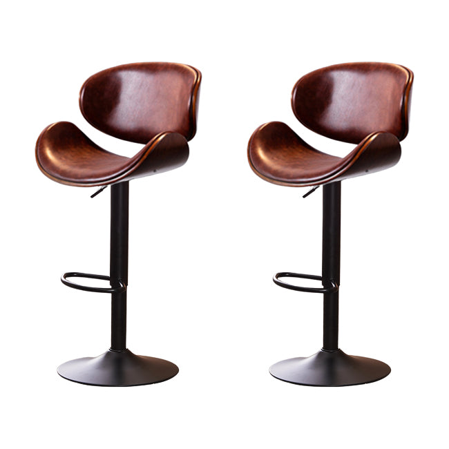 Industrial Liftable Bar-stool Metal Counter Bar Stool with Metal Legs for Kitchen