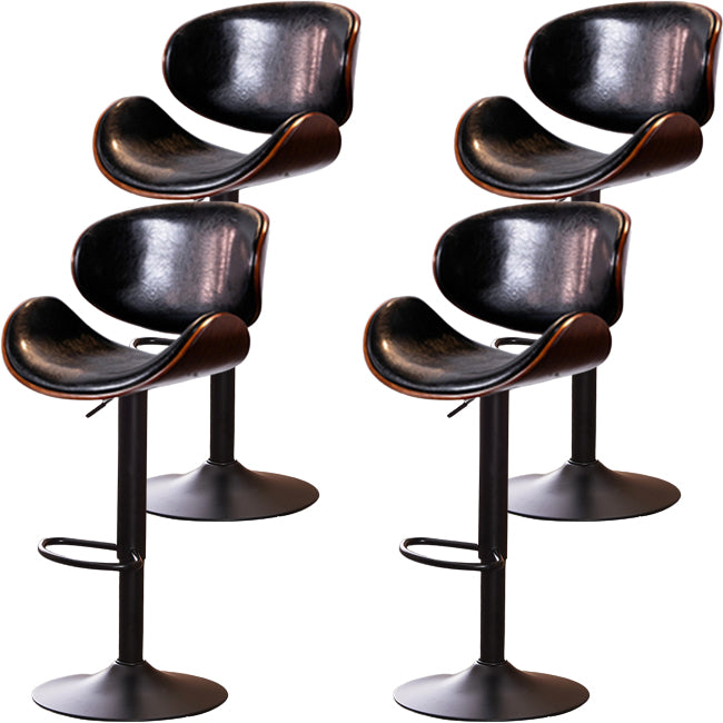 Industrial Liftable Bar-stool Metal Counter Bar Stool with Metal Legs for Kitchen