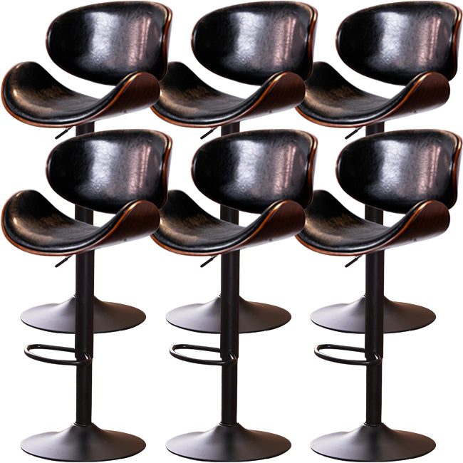 Industrial Liftable Bar-stool Metal Counter Bar Stool with Metal Legs for Kitchen