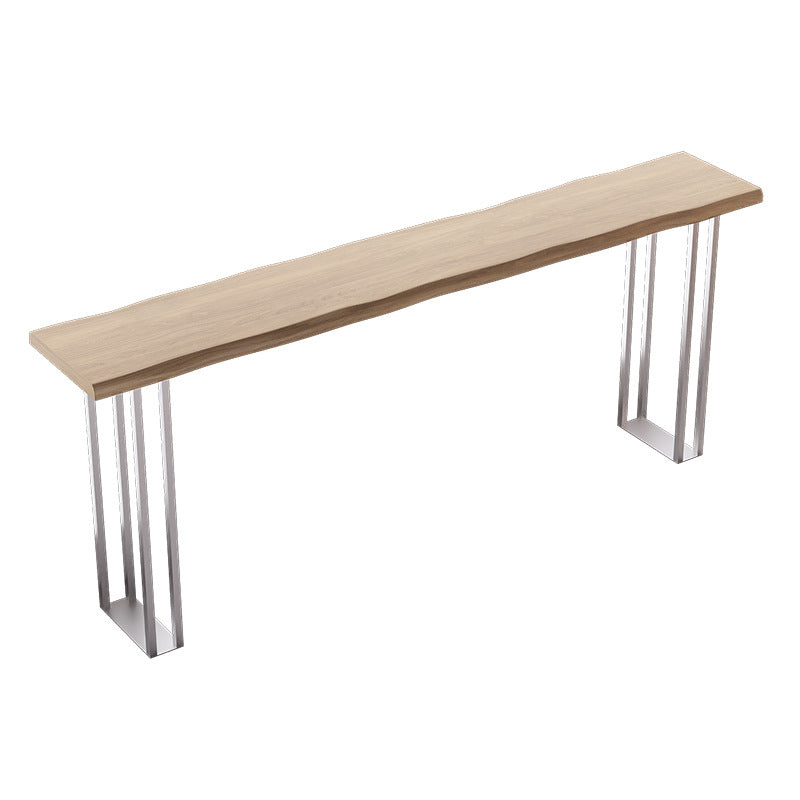 Modern Rectangle Solid Wood Bar Table Set 1/3/5 Pieces Counter Table with Backless Stools
