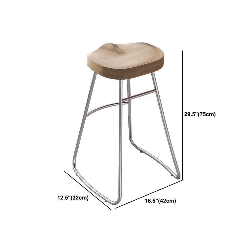 Modern Rectangle Solid Wood Bar Table Set 1/3/5 Pieces Counter Table with Backless Stools