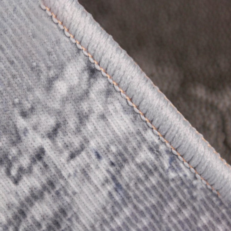 Orange Modern Rug Polyester Semicircle Rug Washable Area Rug for Home Decor