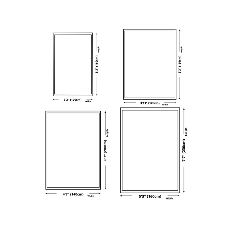 Orange Modern Rug Polyester Semicircle Rug Washable Area Rug for Home Decor