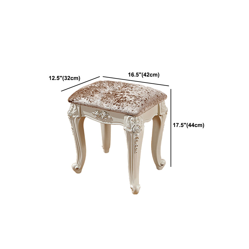 Victorian 33.4"/41.3" Wide Wood 4 Drawers Mirrored Makeup Vanity