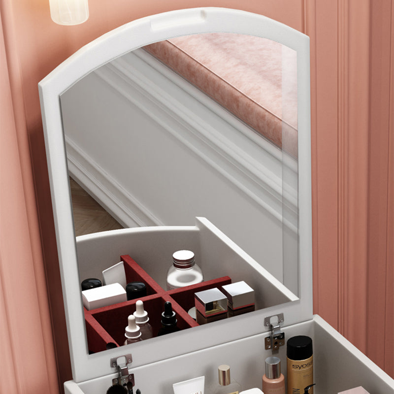 42.5" Height Flip-top Vanity Set with Mirror and Drawer for Bedroom