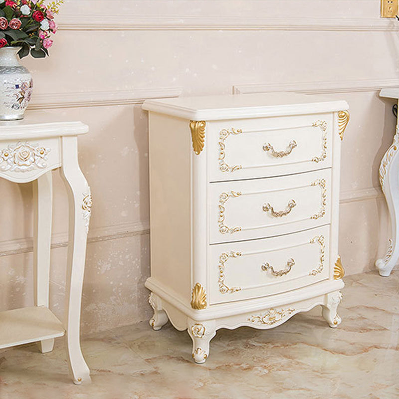 Glam Style Bedroom Storage Chest Solid Wood Lingerie Chest with Drawers