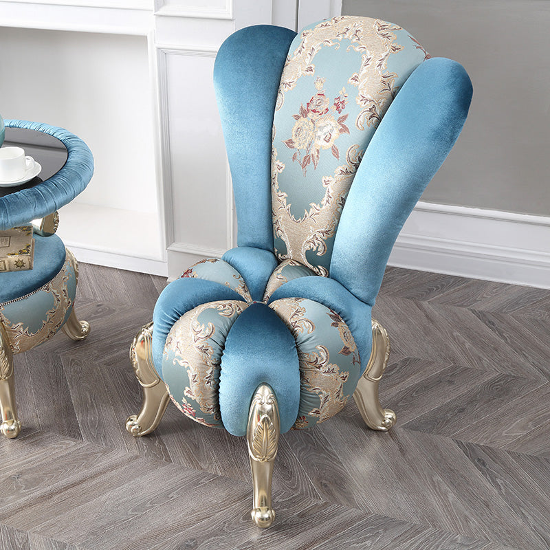 Velvet Armless Parsons Chair with Split Back, 18.11" W √ó 18.11" L √ó 38.19" H