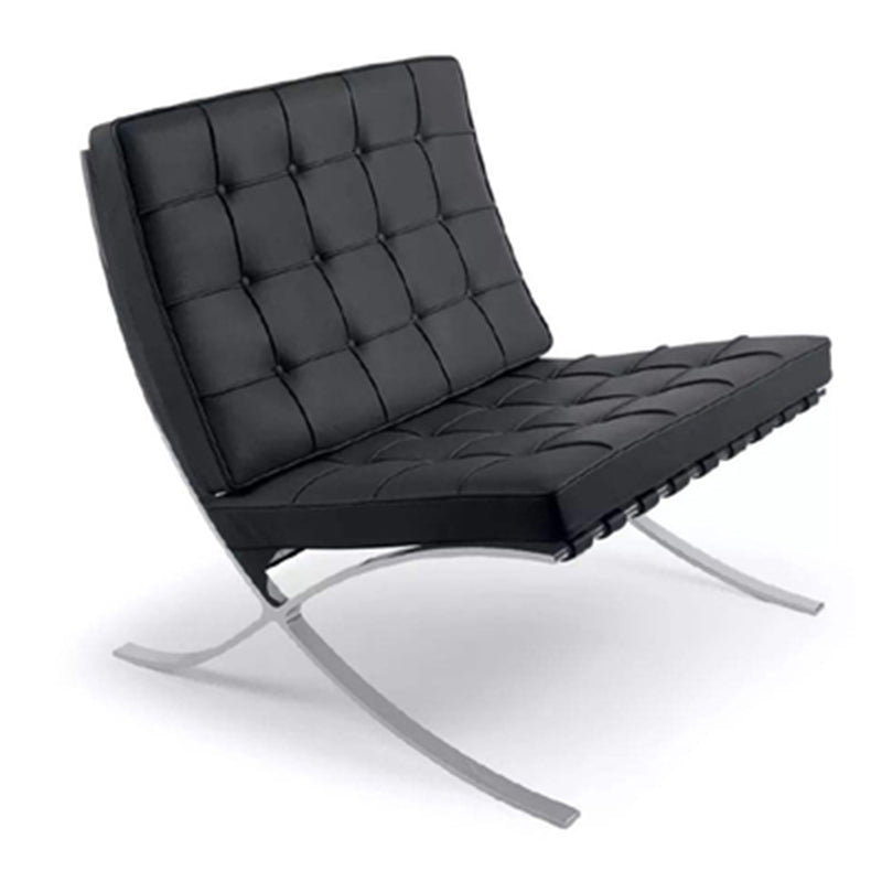 Faux Leather Accent Chair 29.52" L x 30.70" W x 30.70" H Tufted Lounge Chair