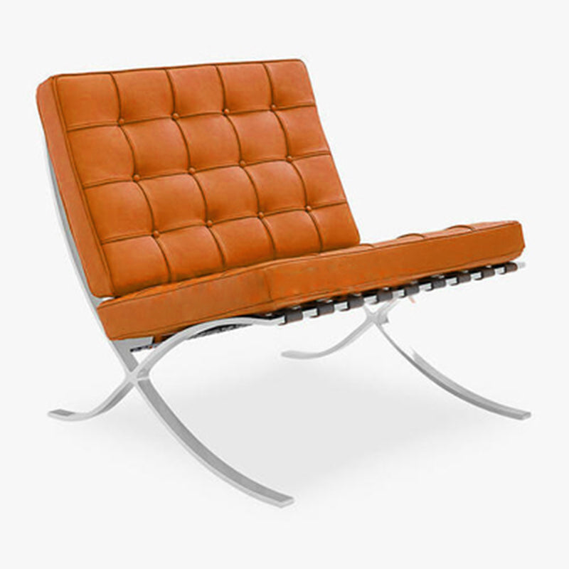 Faux Leather Accent Chair 29.52" L x 30.70" W x 30.70" H Tufted Lounge Chair