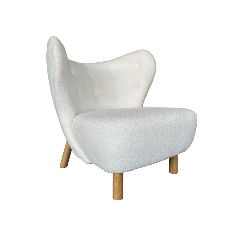 30.7" L x28.3"W x31.4"H Chair Armless Solid Wood Frame Chair