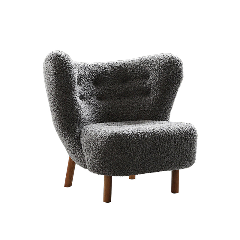 30.7" L x28.3"W x31.4"H Chair Armless Solid Wood Frame Chair