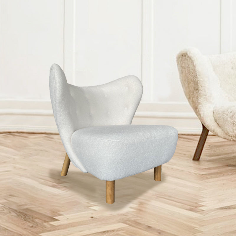 30.7" L x28.3"W x31.4"H Chair Armless Solid Wood Frame Chair