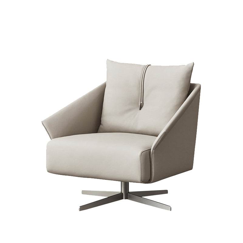 Faux Leather Chair 33" L x29.5"W x27.5"H Swivel Chair for Living Room