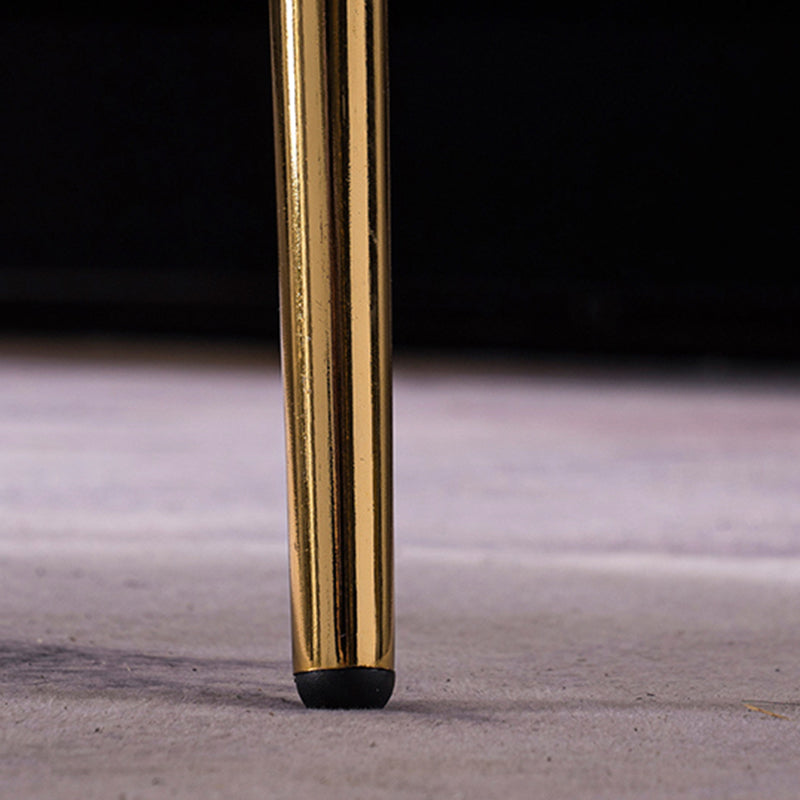 Modern Rectangle Wooden Top Coffee Table with 4 Iron Legs 1 Piece