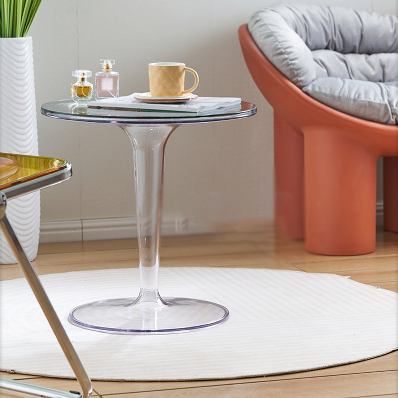 Modern Style Acrylic Material Multicolor Choice of Round Side Table