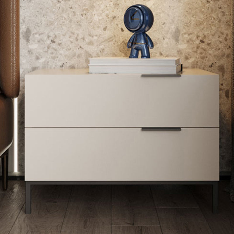 Modern Wooden Night Table White/Grey Drawer Storage Bed Nightstand