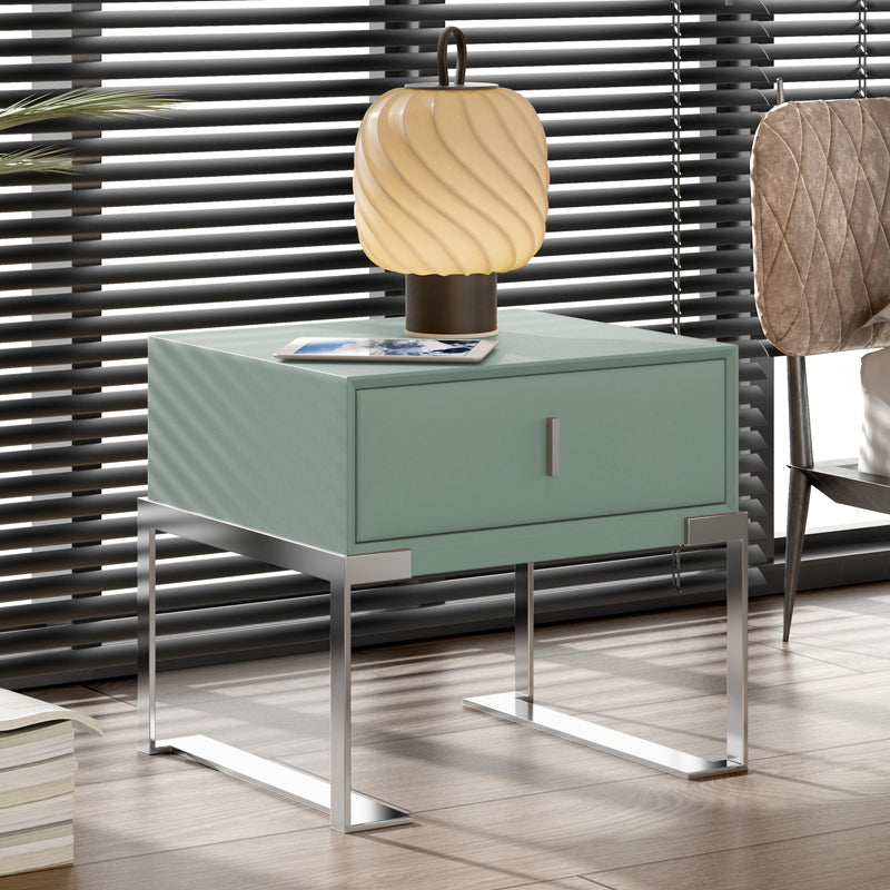 Modernism Drawer Storage Night Table Wood Bed Nightstand with Drawer