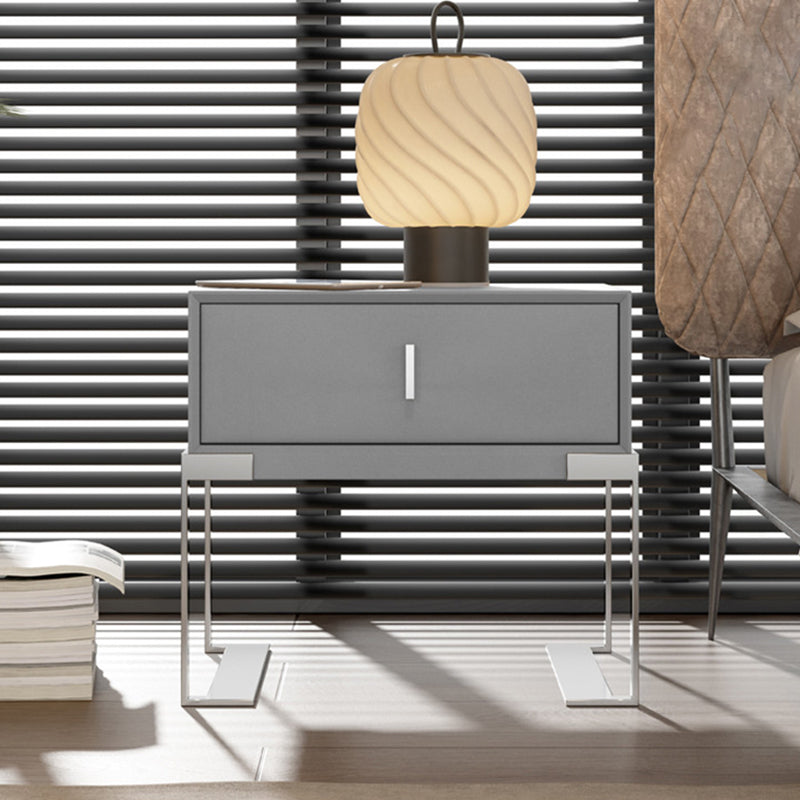 Modernism Drawer Storage Night Table Wood Bed Nightstand with Drawer