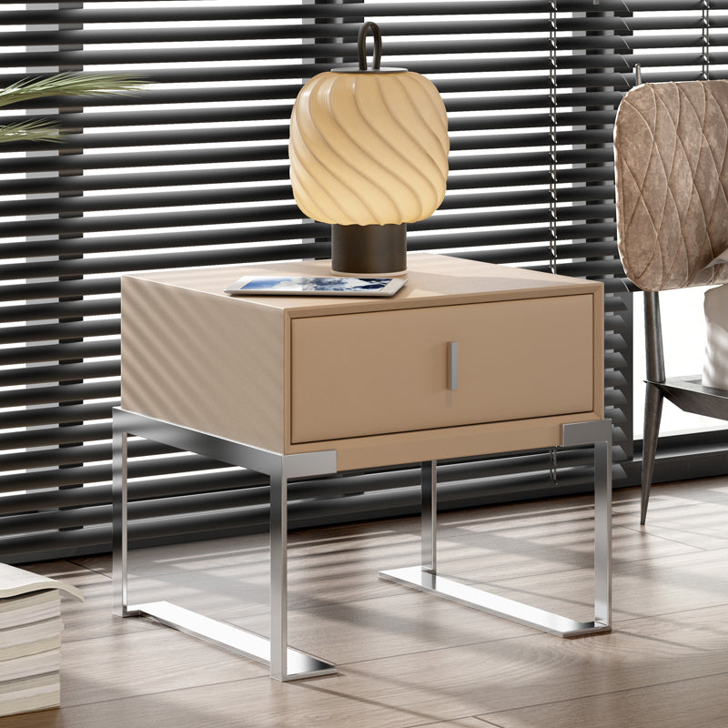 Modernism Drawer Storage Night Table Wood Bed Nightstand with Drawer