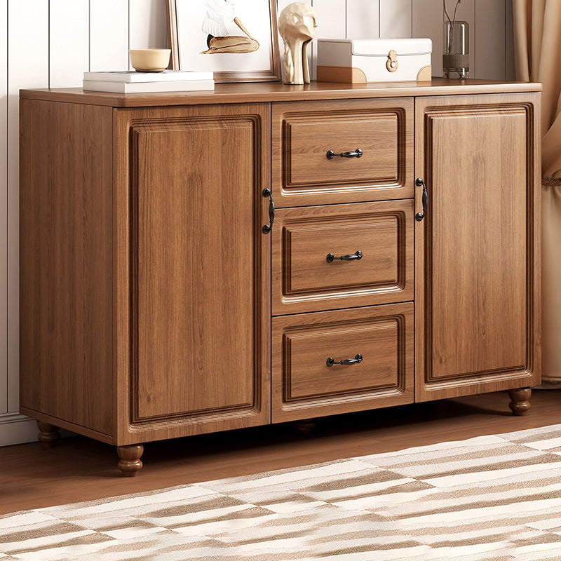 Wood Accent Cabinet with Drawer Contemporary Rectangle Side Cabinet
