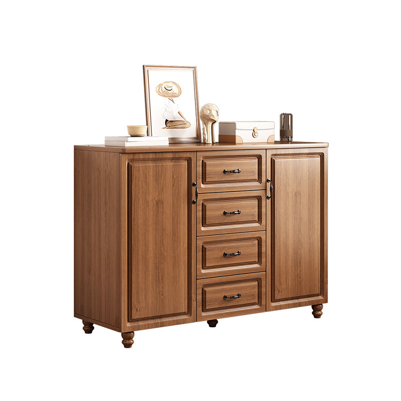 Wood Accent Cabinet with Drawer Contemporary Rectangle Side Cabinet