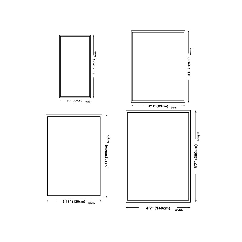 Light Grey Modern Rug Polyester Pattern Area Rug Non-Slip Backing Rug for Sitting Room