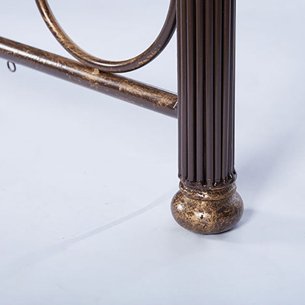 Industrial Metal Bed with Headboard Standard Profile Open-Frame Bed