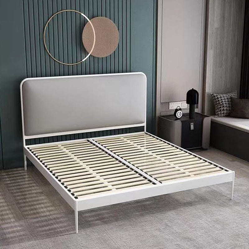 Metal Low Profile Bed Frame 43.31-inch H Wire-Grid Bed with Headboard