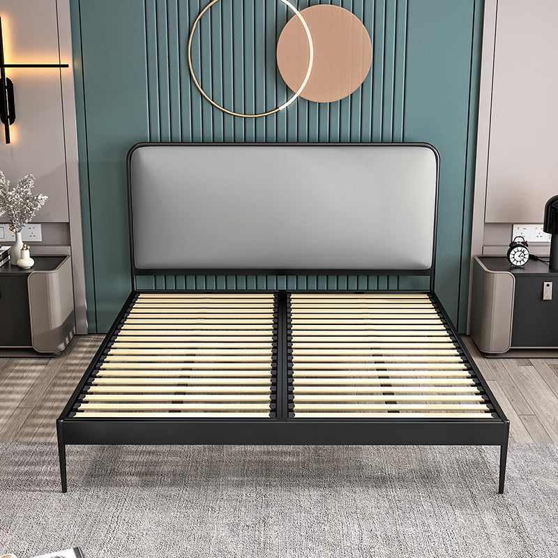 Metal Low Profile Bed Frame 43.31-inch H Wire-Grid Bed with Headboard