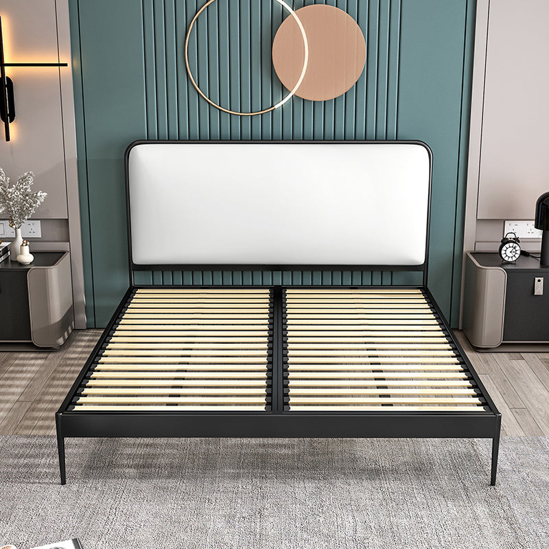 Metal Low Profile Bed Frame 43.31-inch H Wire-Grid Bed with Headboard