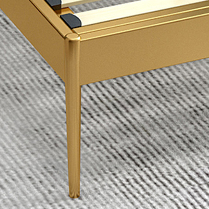 Metal Low Profile Bed Frame 43.31-inch H Wire-Grid Bed with Headboard