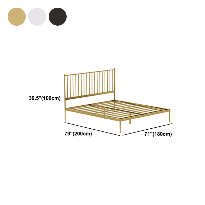 78-inch Metal Slat Bed Rectangular with Headboard,Modern King DayBed