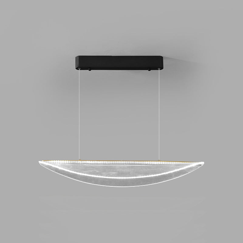 Modern Geometric Hanging Island Light Metal LED Dining Room Island Ceiling Light