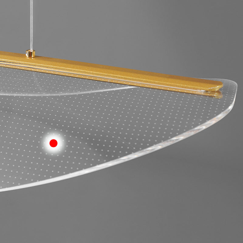 Modern Geometric Hanging Island Light Metal LED Dining Room Island Ceiling Light