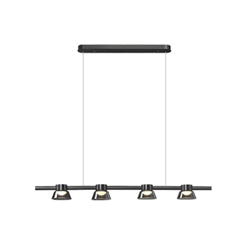Modern Hanging Island Light Glass LED Hanging Lighting Fixture for Sitting Room