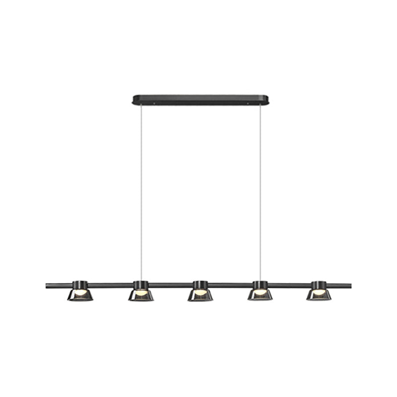 Modern Hanging Island Light Glass LED Hanging Lighting Fixture for Sitting Room