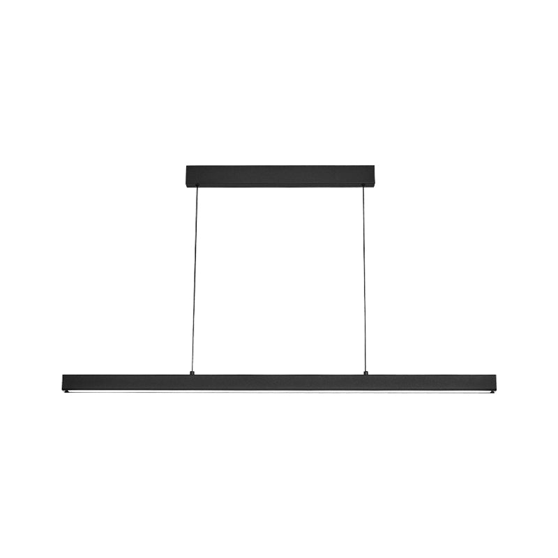 Modern Linear Hanging Island Light LED Hanging Lighting Fixture for Sitting Room