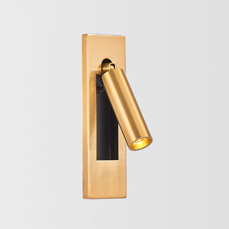 Modern Geometric Shape Wall Sconce Reading LED Wall Light with Aluminum Shade for Bedroom
