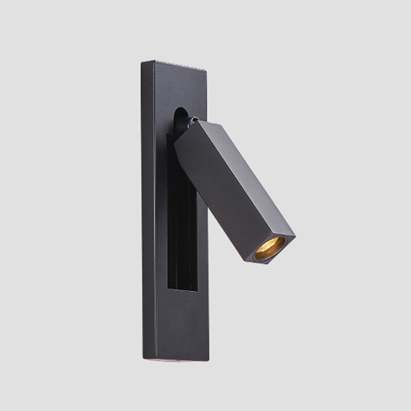 Modern Geometric Shape Wall Sconce Reading LED Wall Light with Aluminum Shade for Bedroom