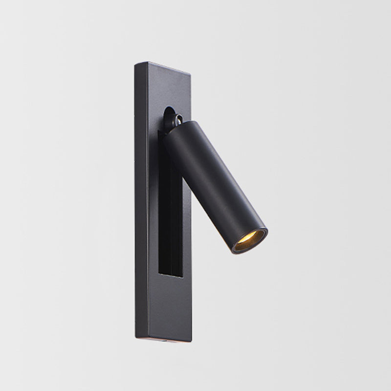 Modern Geometric Shape Wall Sconce Reading LED Wall Light with Aluminum Shade for Bedroom