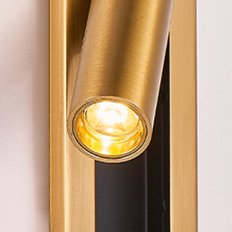 Modern Geometric Shape Wall Sconce Reading LED Wall Light with Aluminum Shade for Bedroom