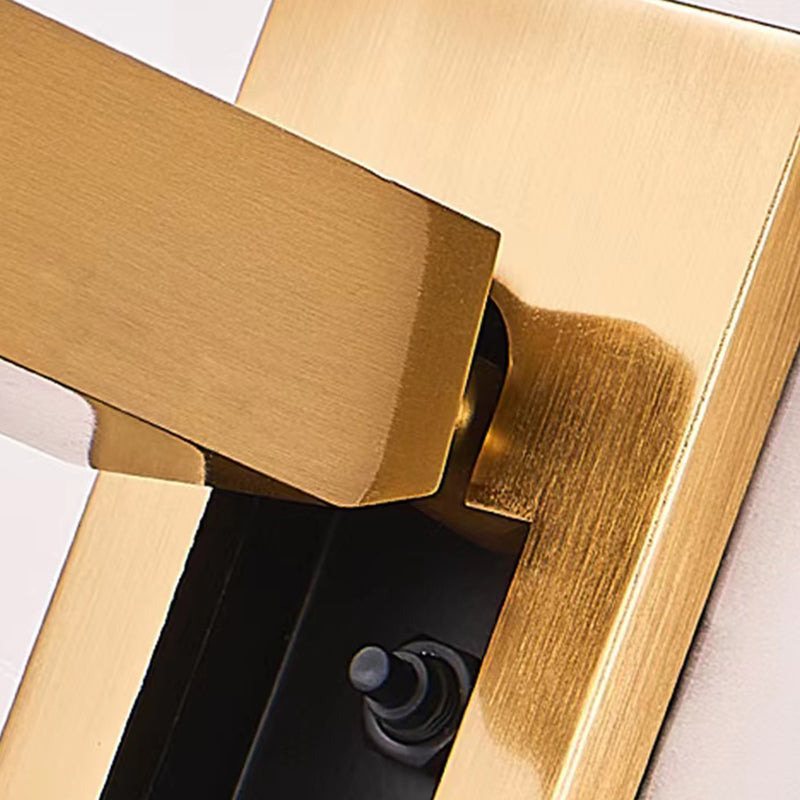 Modern Geometric Shape Wall Sconce Reading LED Wall Light with Aluminum Shade for Bedroom