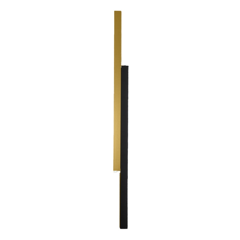 Linear Shape Metal Wall Light Modern Style 2 Lights Wall Mounted Light