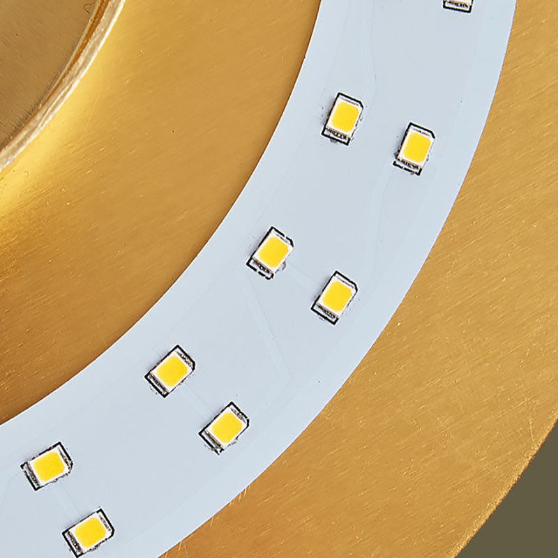 Modern Minimalist LED Wall Light Metal Circular Wall Lamp for Living Room