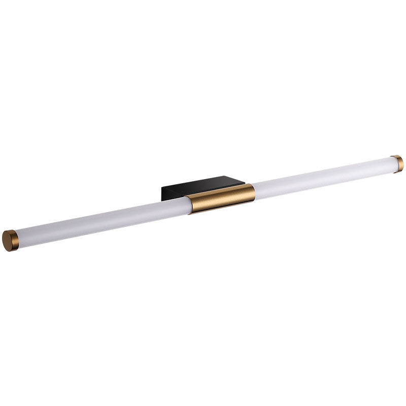 Modern Minimalist LED Wall Light Metal Linear Vanity Wall Light in Gold