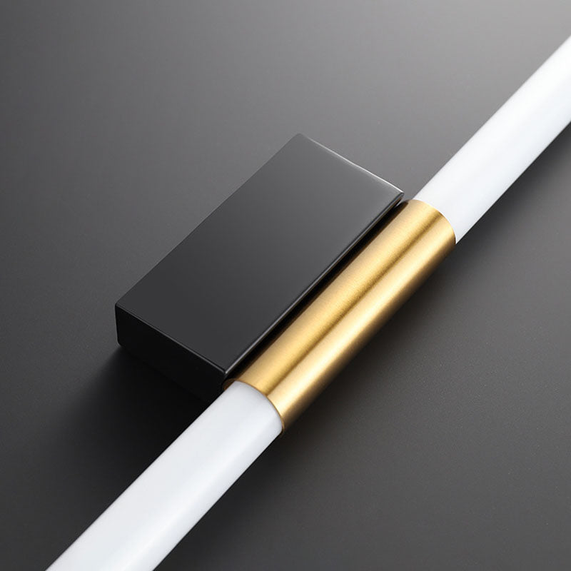 Modern Minimalist LED Wall Light Metal Linear Vanity Wall Light in Gold