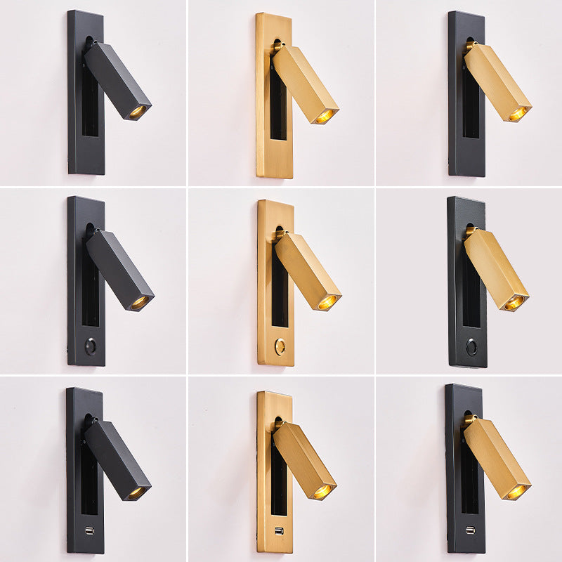 Modern Simplicity LED Wall Lamp Metal Reading Wall Light for Bedroom