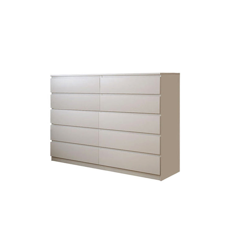 Modern White Wood Chest Bedroom Storage Chest with Mute Rail