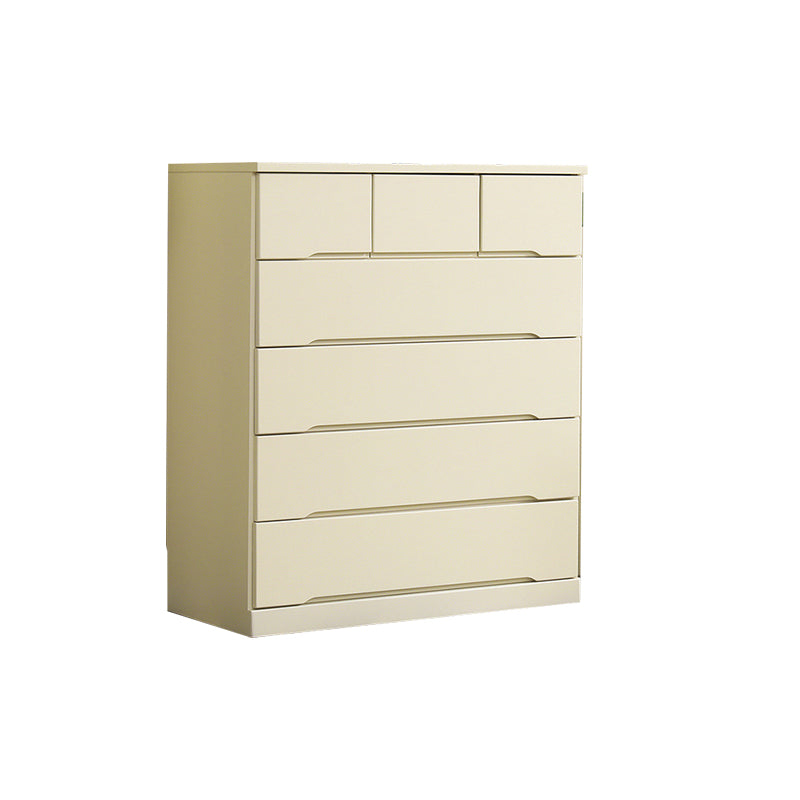 Modern Solid Wood Chest Bedside Storage Chest with Drawers and Doors